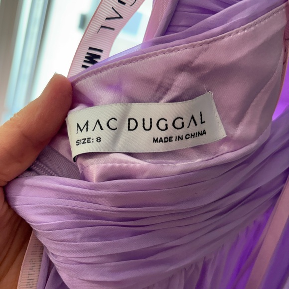 Mac Duggal Lilac Ruffle Dress - Picture 3 of 6